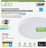 Feit Electric 74202 8 Watt 4" Round LED Dimmable Downlight With White Frame