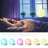 Sunrise Alarm Clock, Wake Up Light with 6 Nature Sounds, FM Radio, Color Light, Bedside Sunrise Simulator (White)