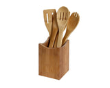YBM HOME Bamboo Utensil Holder for Kitchen Cooking Tools, Cutlery, and Silverware 331
