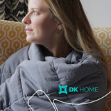 Dakik Weighted Blanket - for Adults Women, Men, Children (20 lbs, 48''x72'', Twin Size) 100% Cotton Material Heavy Blanket