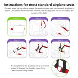 Child Airplane Safety Travel Harness, Clip Strap Safety Airplane Child Restraint System for Baby,Toddlers & Kids - Airplane Travel Accessories for Aviation Travel Use