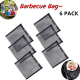 Haudrey BBQ Grill Mesh Bag Non-Stick BBQ Baked Bag Grilling Baking Reusable and Easy to Clean Non-Stick Mesh Grilling Bag for Outdoor Picnic Tool (4 Pack)
