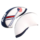 CRAFTSMAN GOLF White & Blue US Flag Neoprene Golf Club Head Cover Wedge Iron Protective Headcover for Titleist, Callaway, Ping, Taylormade, Cobra, Nike, Etc.