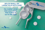 Pill Cutter Splitter by Pill Mill - Metal Blades That Will Never Dull - Grip Handle Helps to Cut Small or Large Pills with Ease - Light and Durable Tablet Divider - Perfect Medicine...