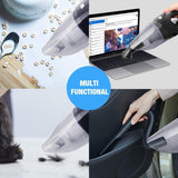 Cordless Vacuum Cleaner, Silipower Handheld Vacuum, Rechargeable Portable Hand Car Vacuum with 2 Washable HEPA Filters