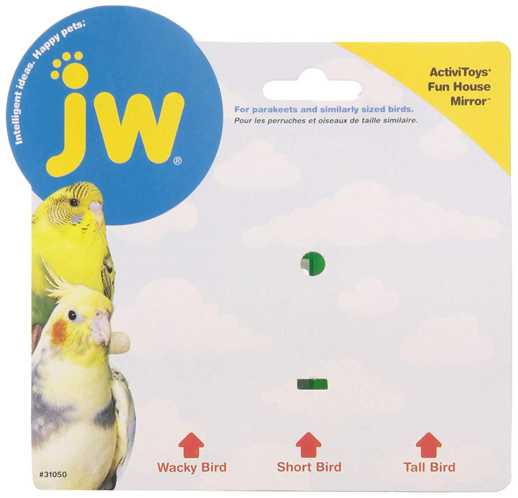 JW Pet Company Activitoys Fun House Mirror Bird Toy, Colors may Vary