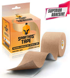 Sparthos Kinesiology Tape - Incredible Support for Athletic Sports and Recovery - Free Kinesiology Taping Guide! - Uncut 2 inch x 16.4 feet Roll