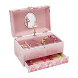 JewelKeeper Girl's Musical Jewelry Storage Box Pullout Drawer, Rainbow Unicorn Design, The Unicorn Tune