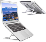 Adjustable Laptop Stand，Ventilated Portable Ergonomic Notebook Riser for Desk,Multi-Angle Adjustable Portable Anti-Slip Mount for MacBook, Surface Laptop, Notebook, 10