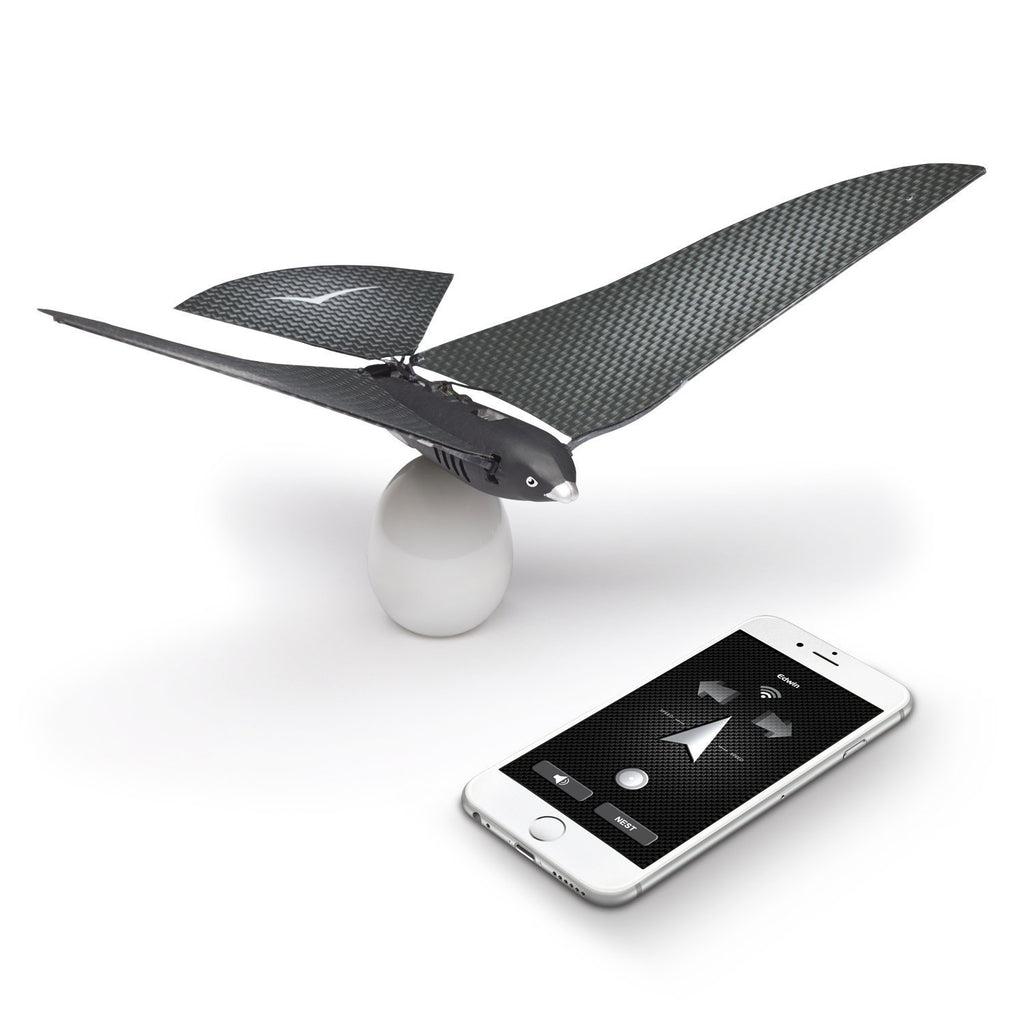 BIONICBIRD THE FLYING APP - PREMIUM PACKAGE - Smart Flying Robot + Egg Charger + Extra pair of wings