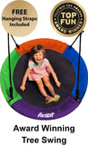 Outdoor Round Tree Swing for Kids - 40
