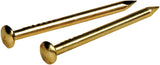 Brass-Plated Escutcheon Pins 3/4