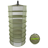 IPOMELO Hanging Herb Drying Rack Dry Net 2ft 6 Layer Clip-On Collapsible Green Mesh