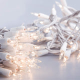612 Vermont 100 Clear Christmas Lights on White Wire, UL Approved for Indoor/Outdoor Use, 18 Foot of Lighted Length, 20 Foot of Total Length (Pack of 2)