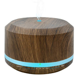 450ml Diffusers for Essential Oils, Wood Grain Aromatherapy Cool Mist Air Humidifier Diffuser with 8 Color LED Lights for Home Bedroom Office by Doukedge
