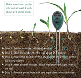 Soil Test Kit,Besmon 3-in-1 Soil Ph Meter，Soil Moisture Meter Indoor/Outdoor Plant Care Soil Tester Light and PH MeterFor Plant