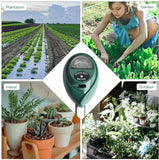 Soil Test Kit,Besmon 3-in-1 Soil Ph Meter，Soil Moisture Meter Indoor/Outdoor Plant Care Soil Tester Light and PH MeterFor Plant