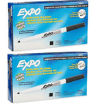 Expo Original Dry Erase Markers, Fine Point, 24-Pack, Black (2 X 12-Pack)