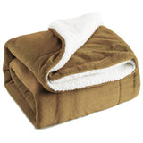 BEDSURE Sherpa Fleece Blanket Twin Size Grey Plush Throw Blanket Fuzzy Soft Blanket Microfiber