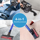 Cordless Vacuum, iDOO 4 in 1 Stick Handheld Vacuum Cleaner with Powerful Suction for Home Hard Floor Carpet Car Pet by  iDOO