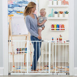 Regalo 56-Inch Extra WideSpan Walk Through Baby Gate,  Includes 4-Inch, 8-Inch and 12-Inch Extension, 4 Pack of Pressure Mounts