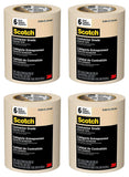 Scotch Contractor Grade Masking Tape, 0.94 inches x 60.1 yards (360 yards total), 2020, 6 Rolls