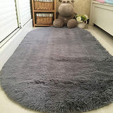 PAGISOFE Ultra Soft 4.5cm Velvet Bedroom Rugs Kids Room Carpet Modern Shaggy Area Rugs Home Decor 2.6' X 5.3', Hot-Pink