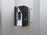 Magnetic Glove Box Holder Organizer-Black Wall Mount Dispenser, for Latex, Nitrile, Plastic Shop Gloves and Tissue Boxes