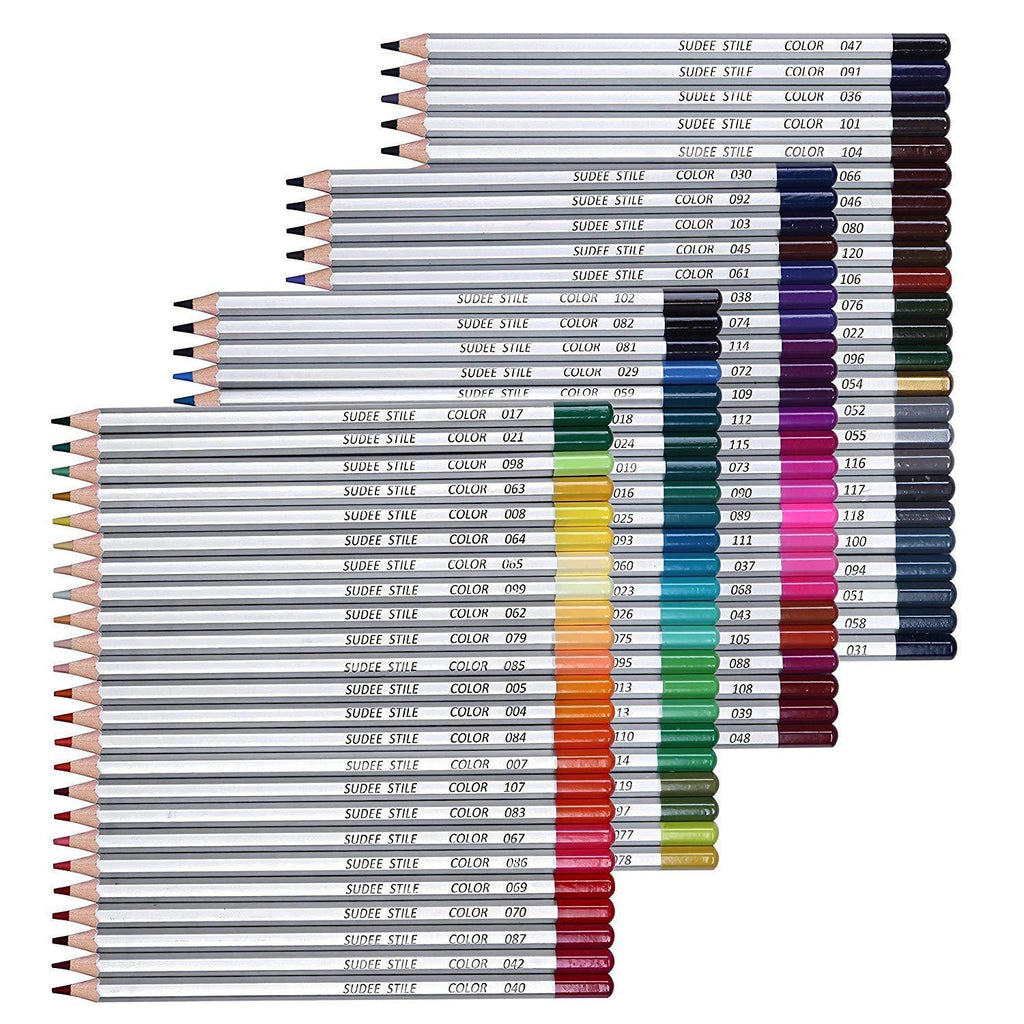 SUDEE STILE Colored Pencils 150 Unique Colors (No Duplicates) Art Drawing Colored Pencils Set with Case Sharpener