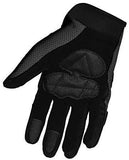 Street Bike Full Finger Motorcycle Gloves 09 (Large, black)